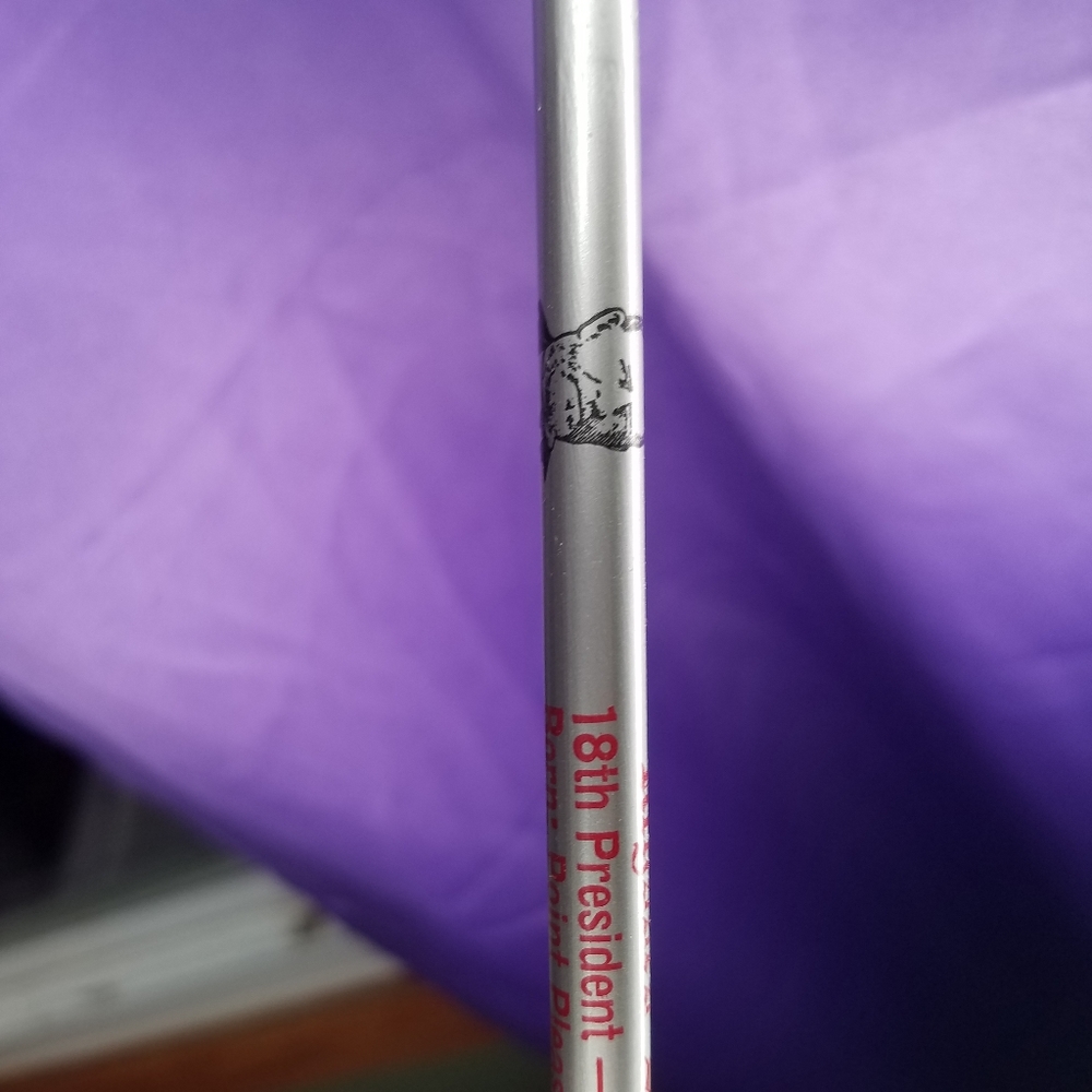 Ulysses S Grant Unused 60's Vintage 18th President Pencil Clorox Silver OA